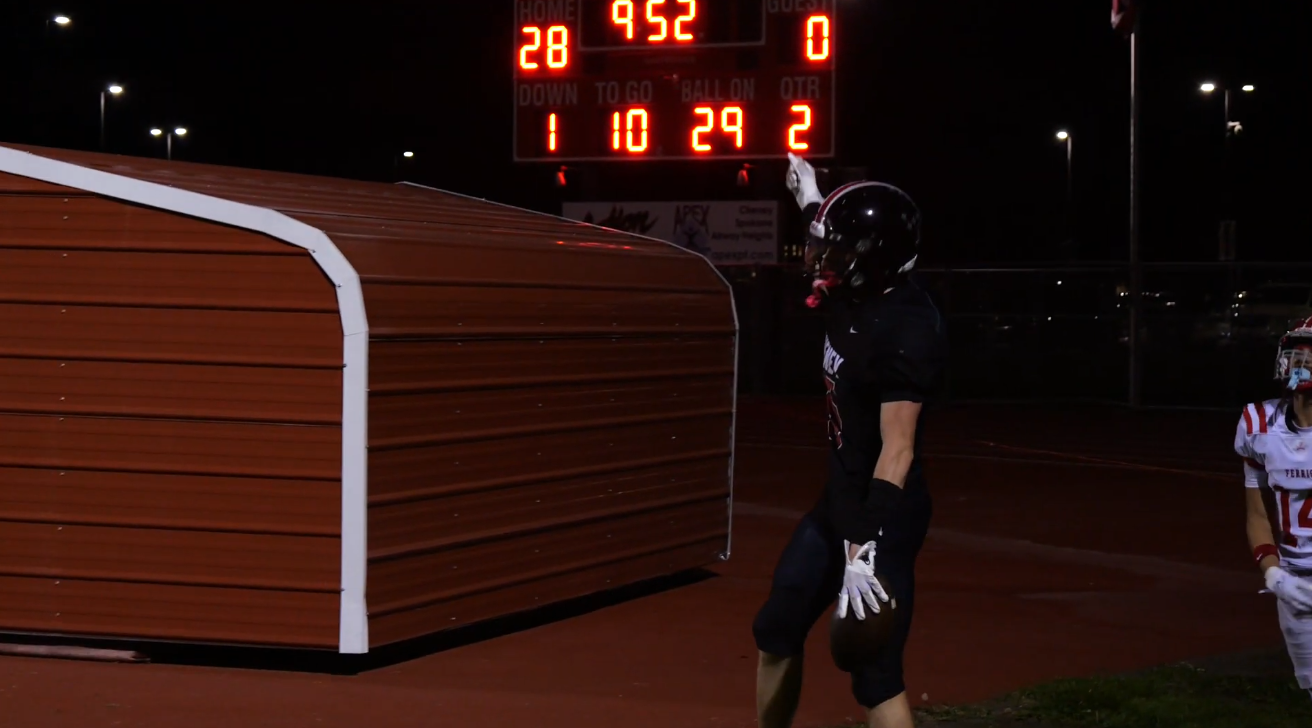 Cheney Football Player Hand Raised