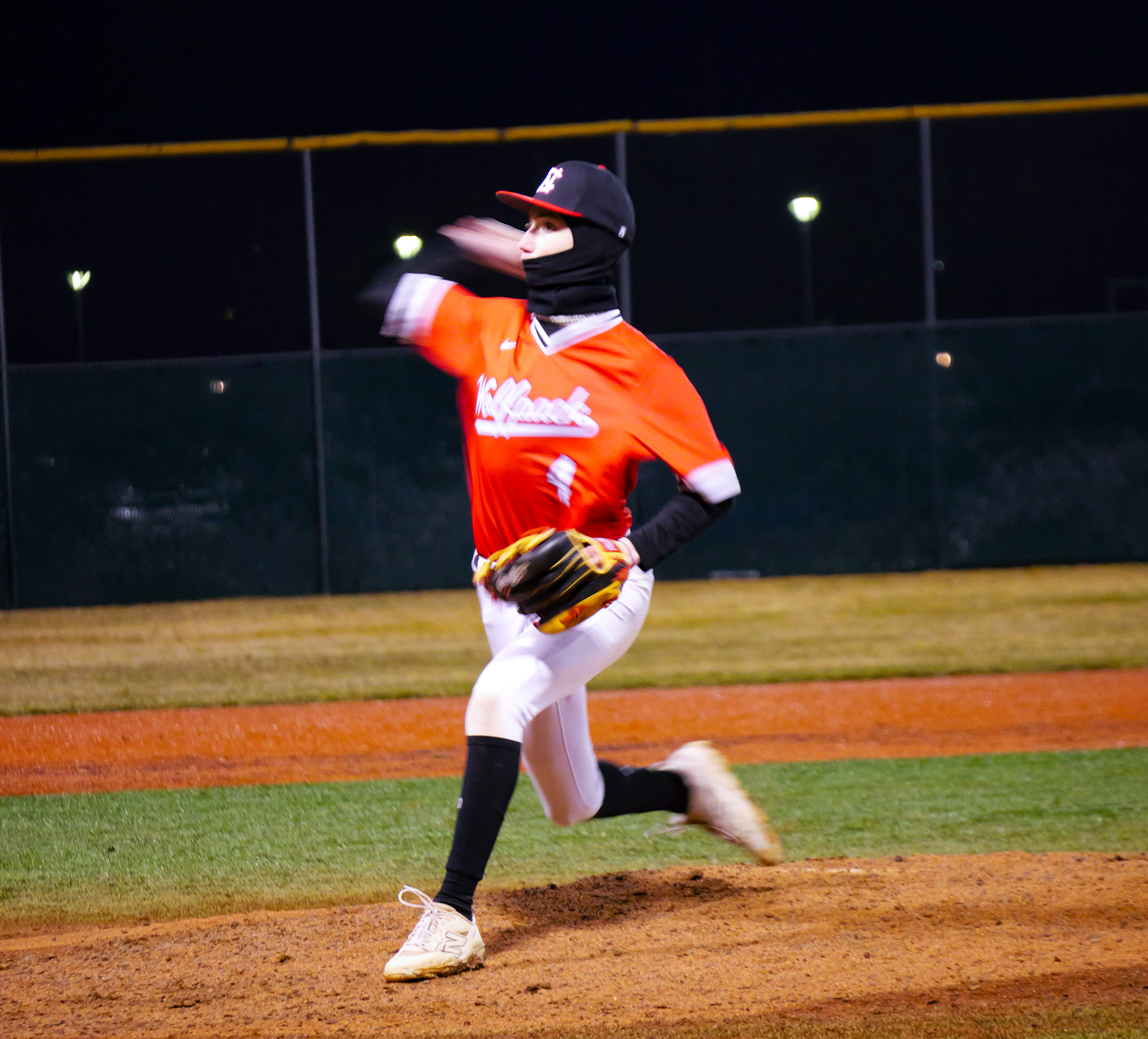 North Central Baseball Player Running
