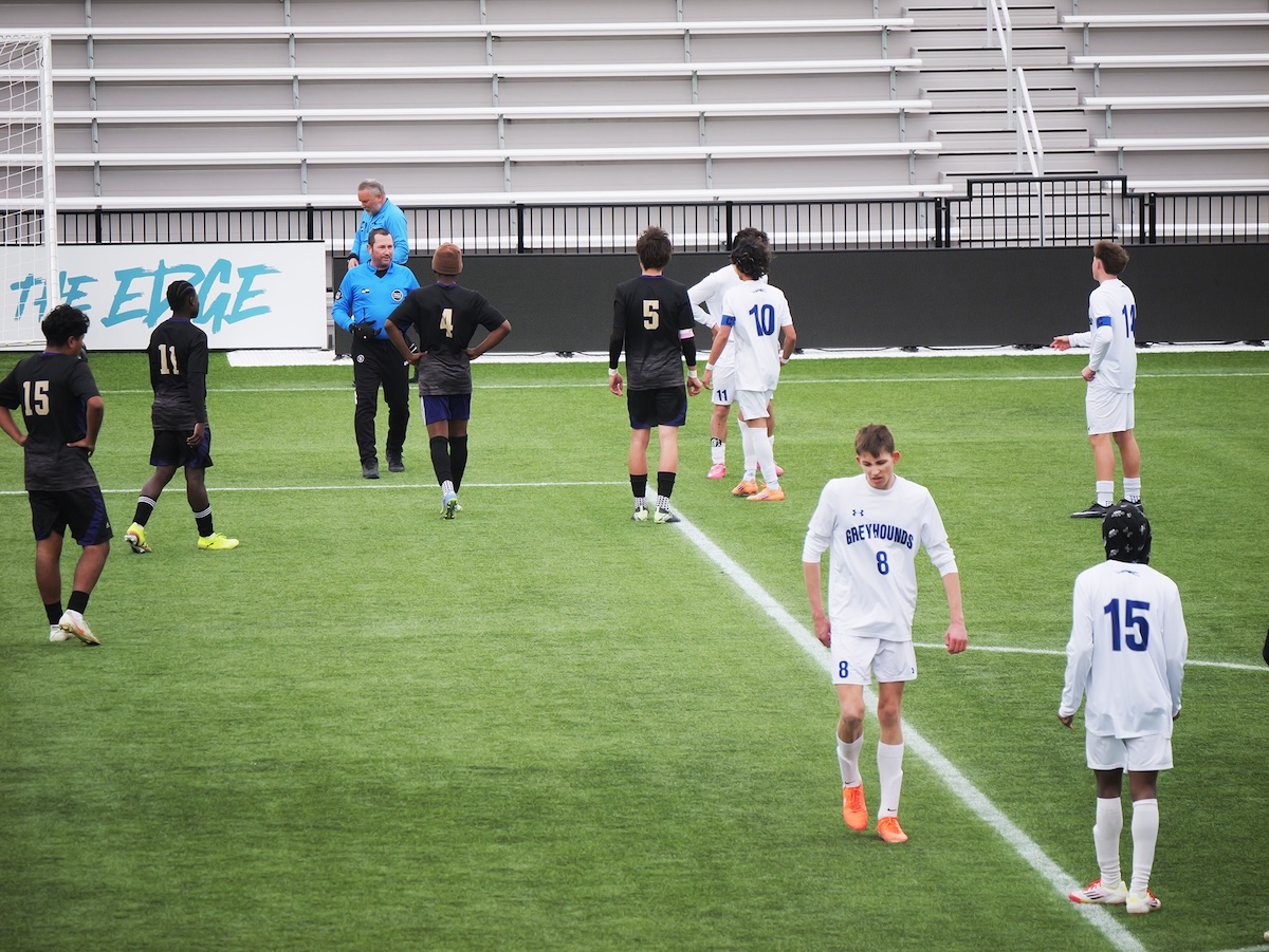 Pullman and Rogers on Soccer Field