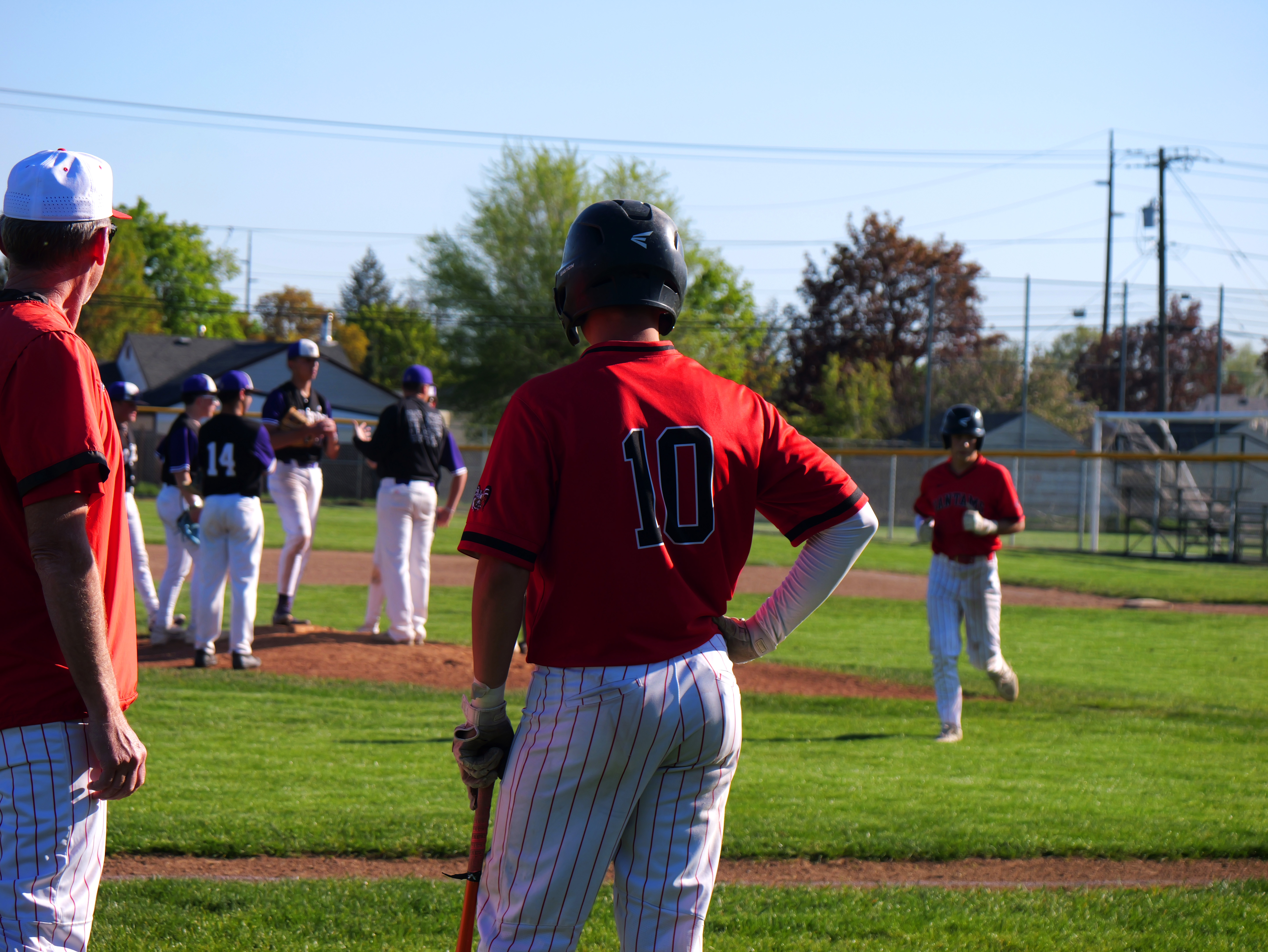 Clarkston High School baseball players
