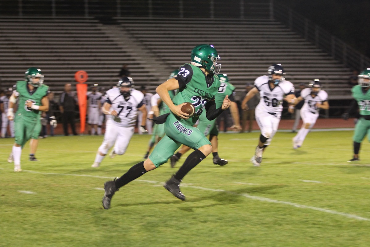 East Valley Football Player Running