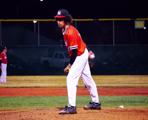 North Central Baseball Pitcher 