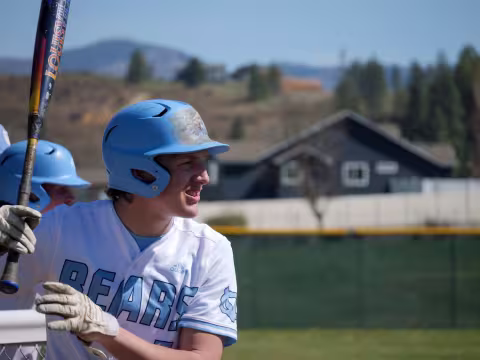 Central Valley baseball batter closeup